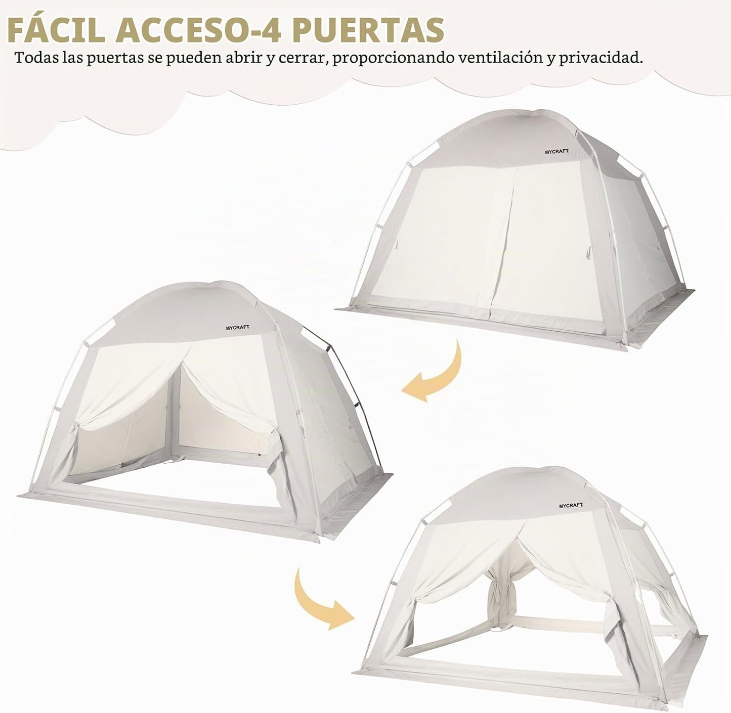 Carpas de Cama con Dosel - Carpa de Ensueño Privada para Dormir Cóm...