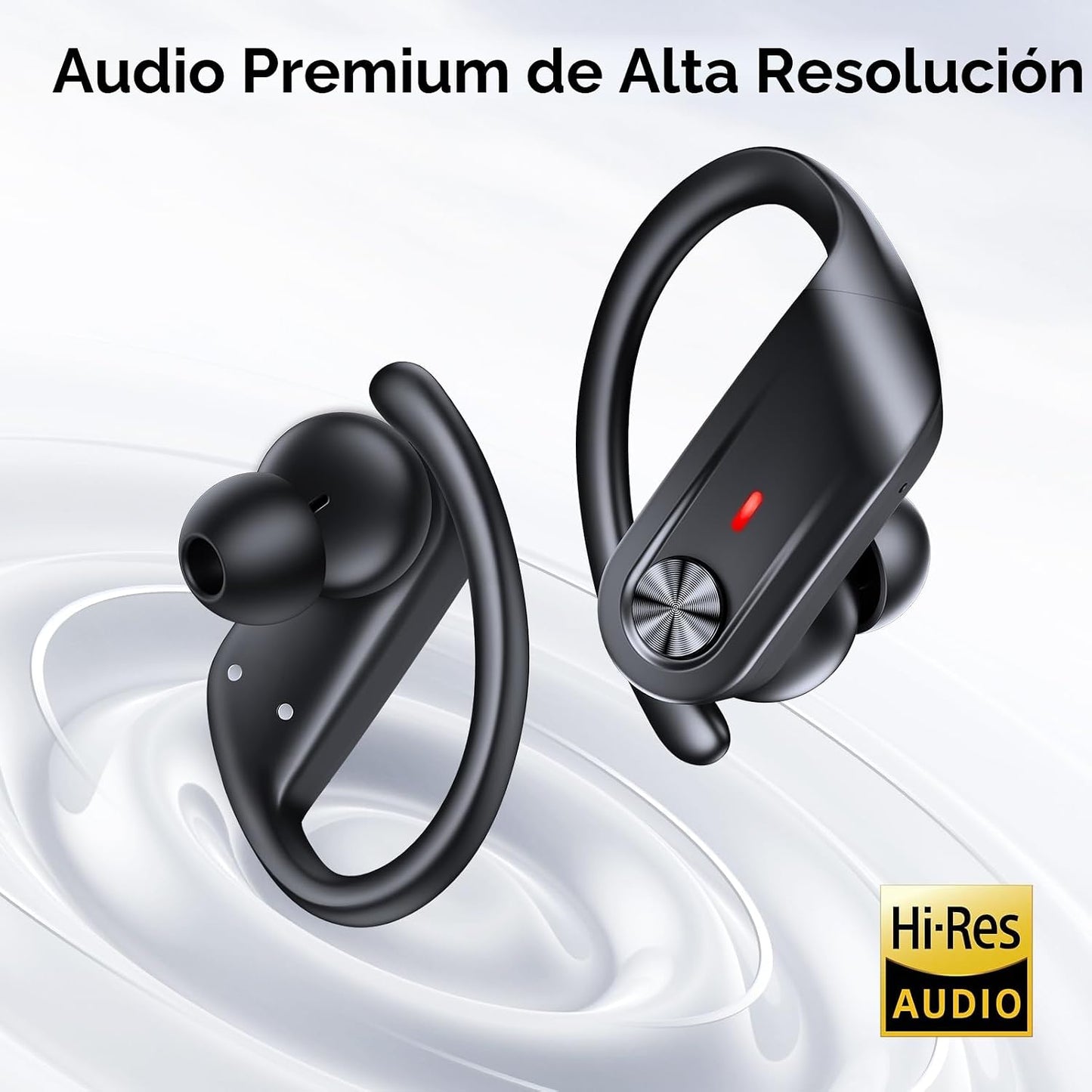 TAGRY Auriculares inalámbricos híbridos con cancelación activa de r...