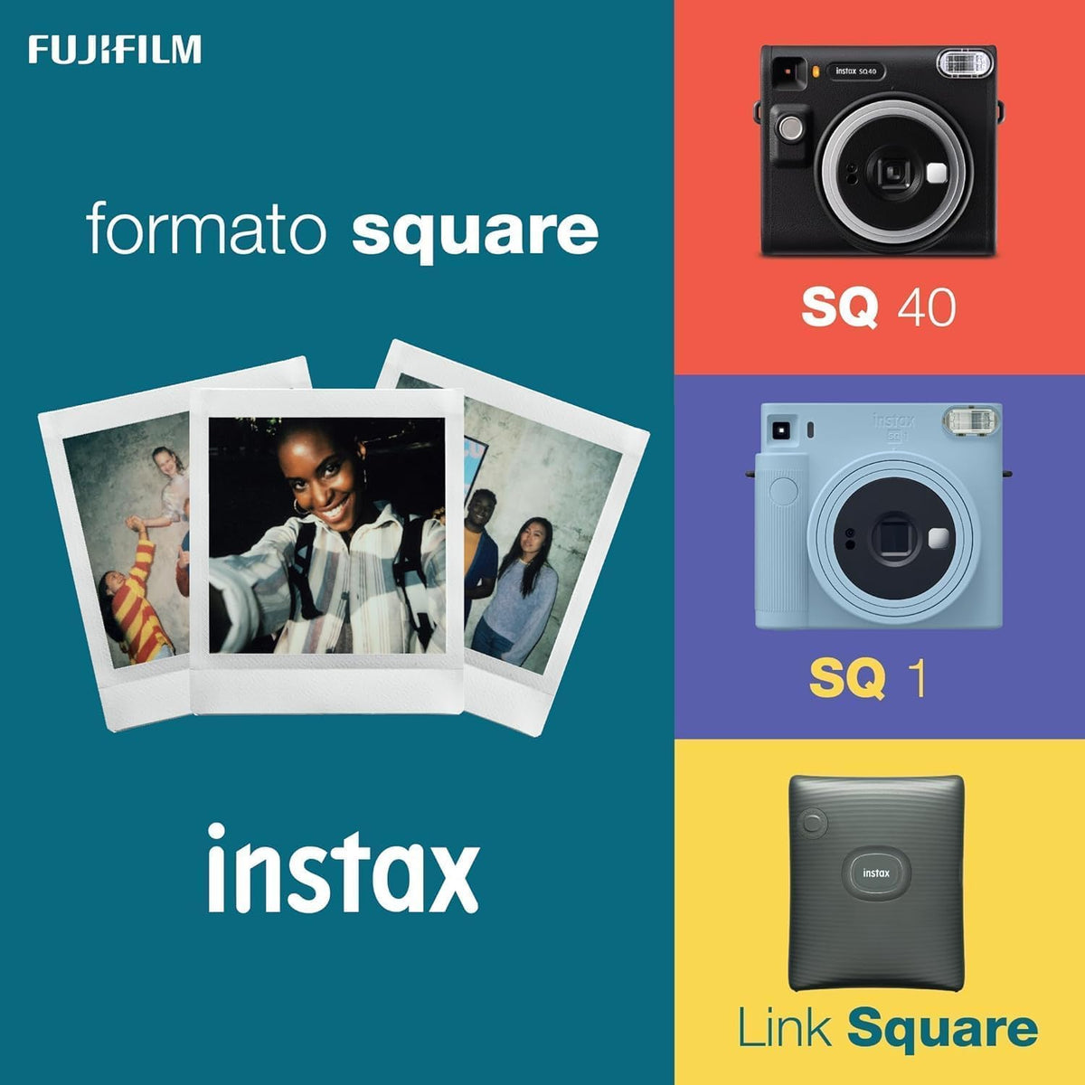 Cámara instantánea Instax Square SQ1, Azul Glaciar