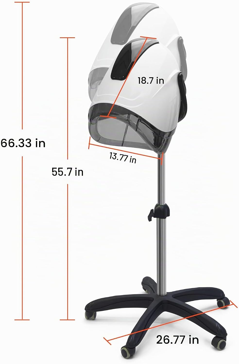 Elitzia Secador de pelo con capucha 1000W Máquina de secado de pelo...