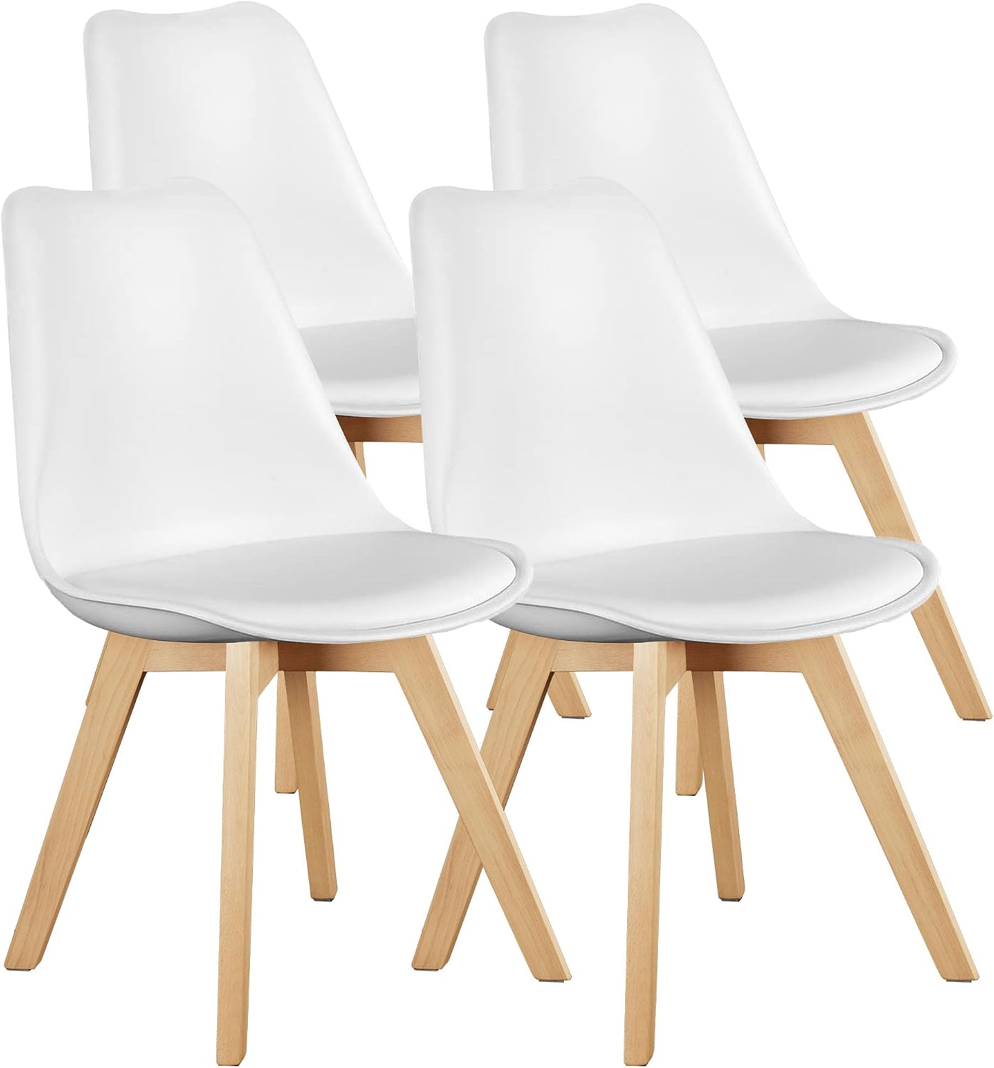 OLIXIS Juego de 4 sillas de comedor, sillas decorativas modernas de...