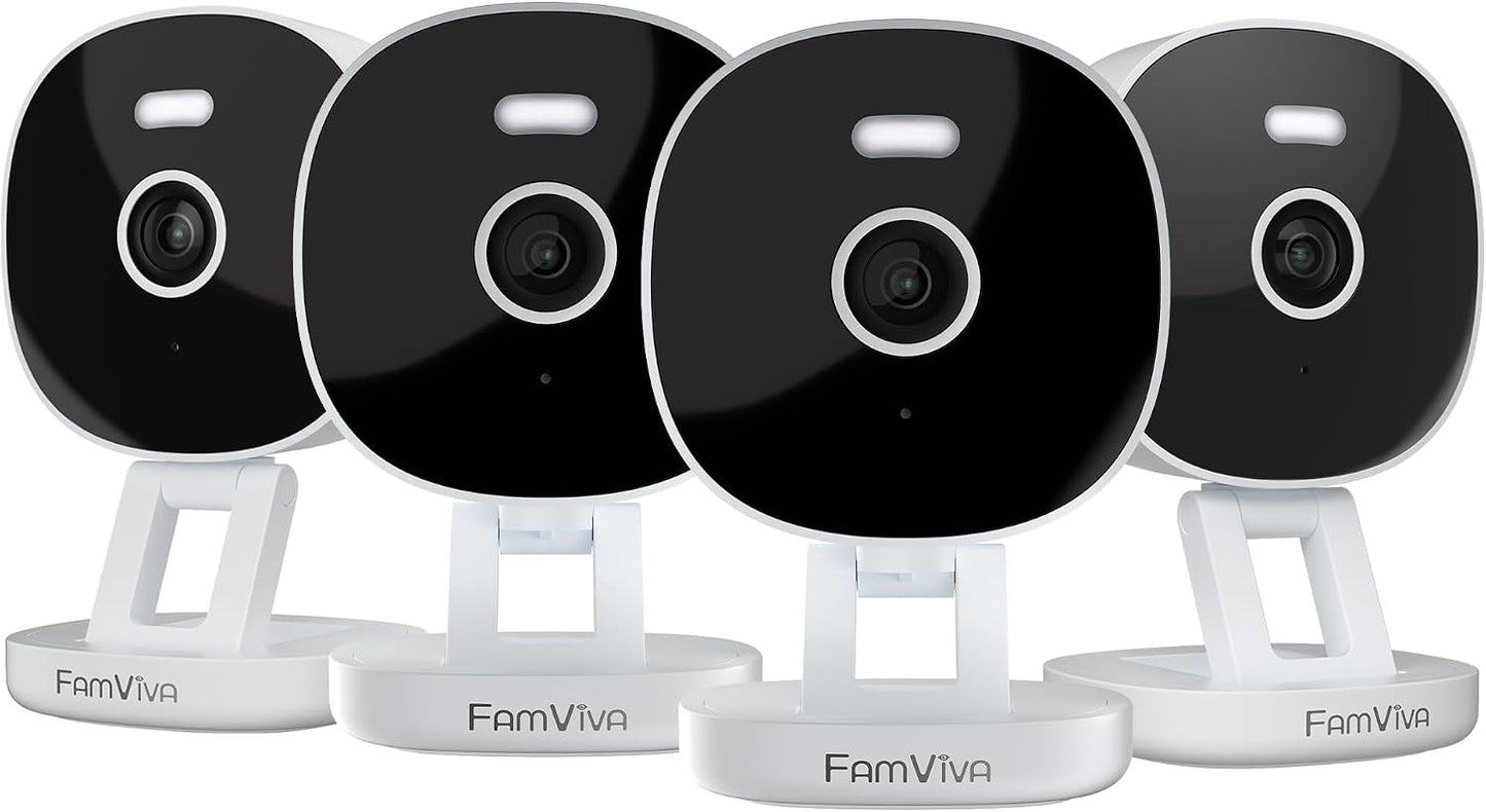 FAMVIVA Cámara de seguridad con cable 2K, interior\/exterior para e...