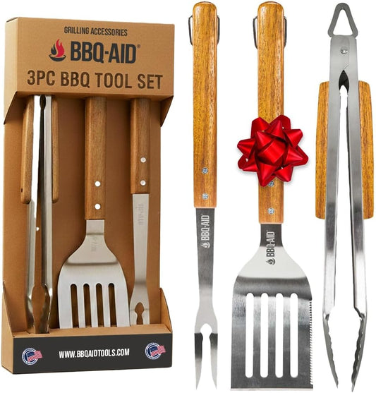 Juego de 3 accesorios para barbacoa \u2013 Pinzas para barbacoa \u2...