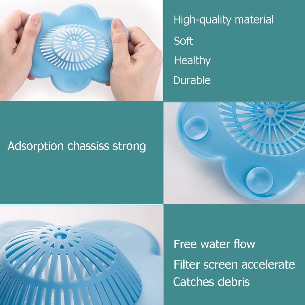 UMBWORLD Tapón de silicona para desagüe de ducha con ventosas para...