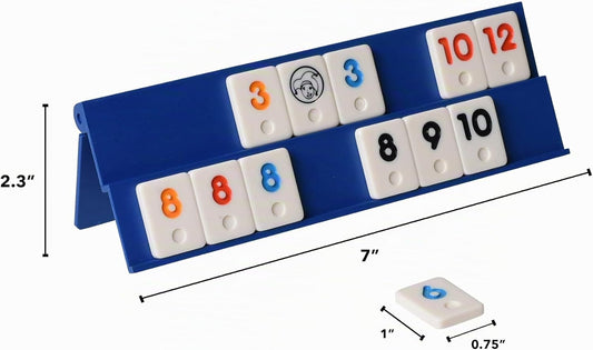 Point Games Juego clásico de mini rummy con 4 exclusivos estantes p...