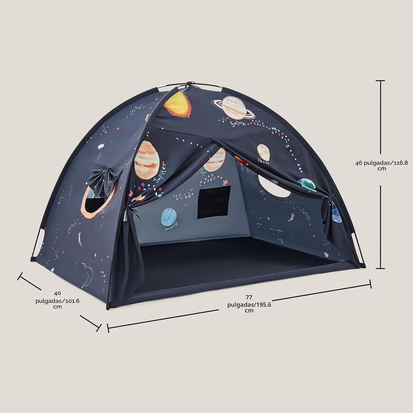 Tiny Land Tienda de campaña Space Galaxy para niños, toldo de cama...