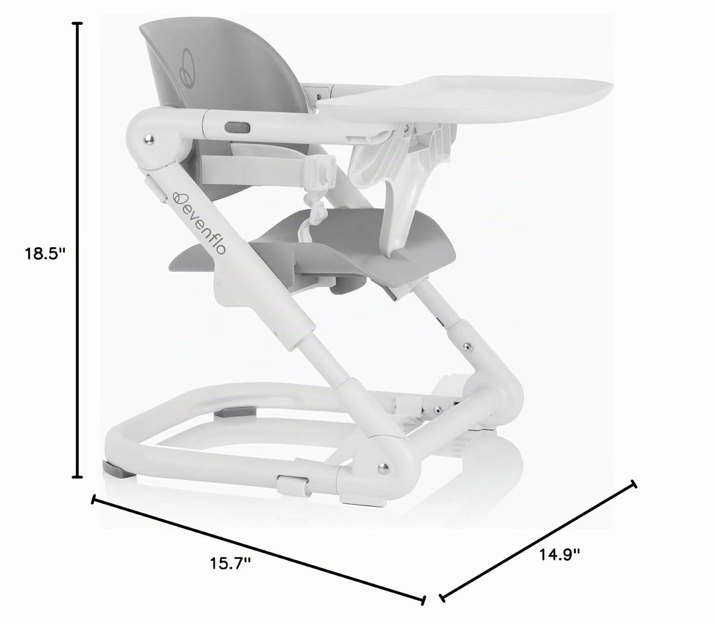 Evenflo Silla elevadora plegable portátil 2 en 1 Eat &amp; Go