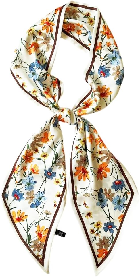 Pañuelo de seda para la cabeza, turbante de moda para mujeres, corb...
