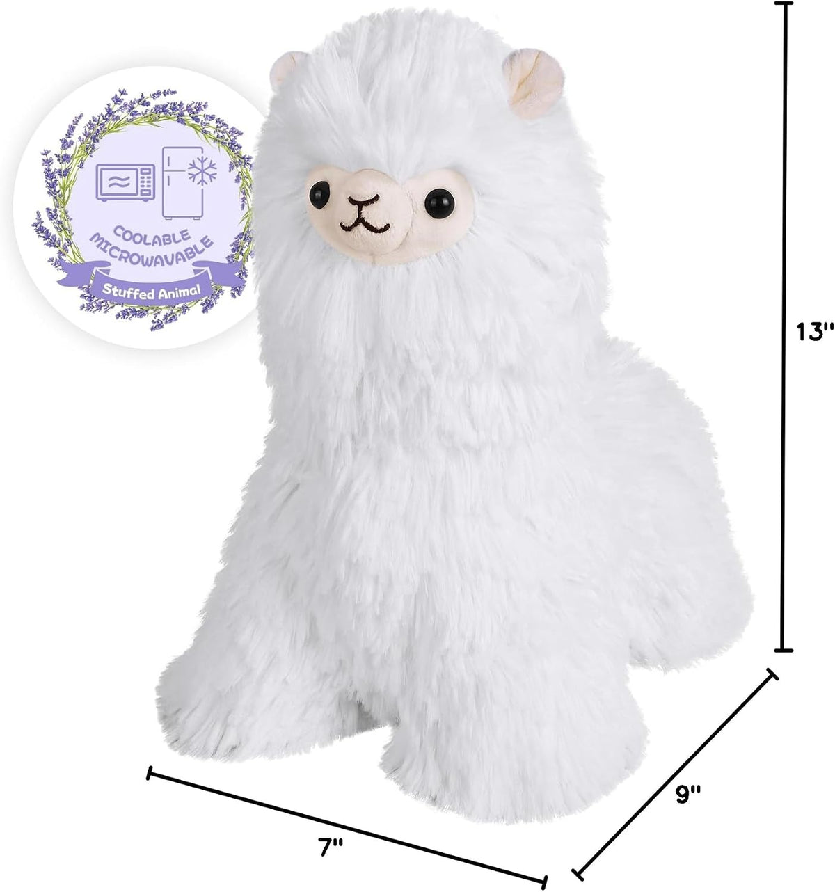 SuzziPals - Animales de peluche de llama, almohadillas térmicas par...