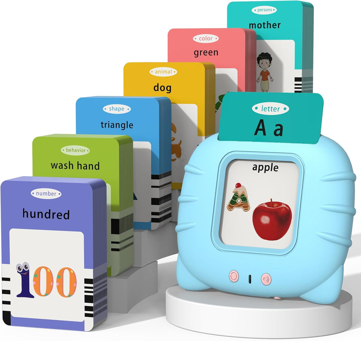 Startcan Tarjetas didácticas parlantes de juguetes para niños peque...