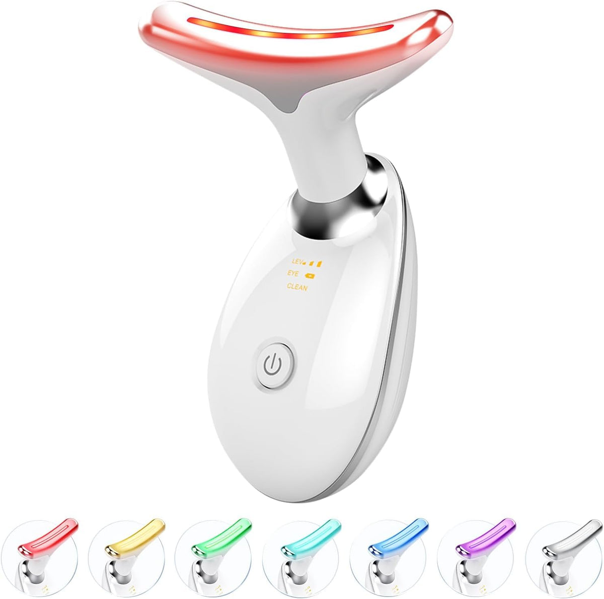 Jobazok Terapia de luz roja para cara y cuello, herramienta de masa...