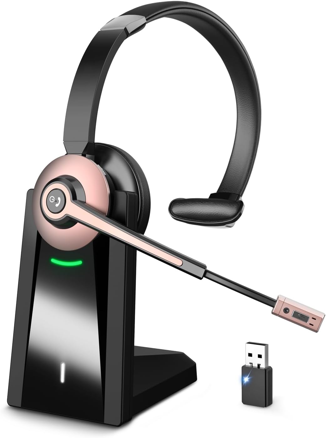 Auriculares inalámbricos con micrófono para el trabajo, auriculares...
