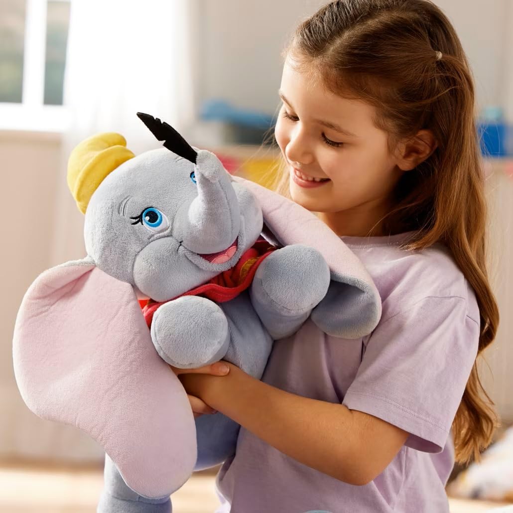 Disney Store Juguete oficial Dumbo mediano suave para niños, person...