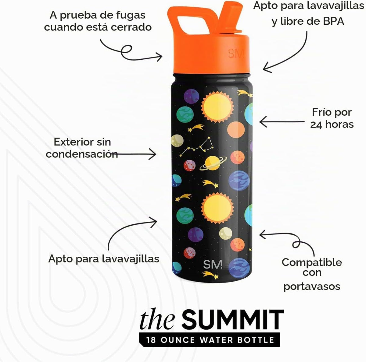 Simple Modern - Botella de agua para niños de la colección Summit c...