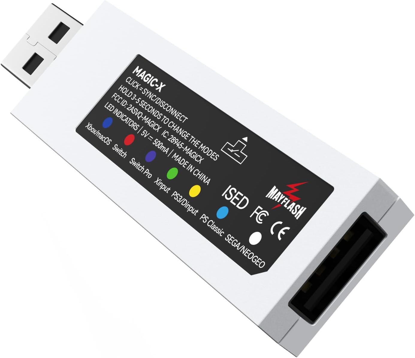 MAYFLASH Magic-X - Adaptador inalámbrico Bluetooth USB para Xbox Se...