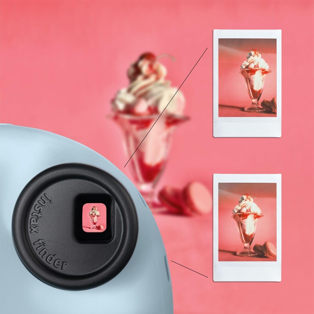 Cámara instax mini 12, Azul Pastel