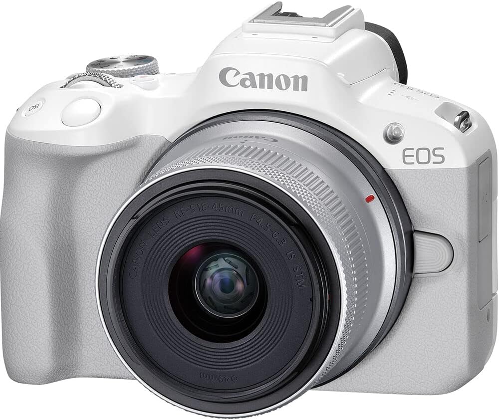 Kit de cámara sin espejo Canon EOS R50 \u2013 Cámara APS-C RF con l...