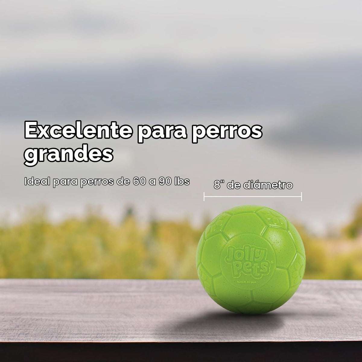 Jolly Pets Pelota de Fútbol Jolly Grande Flotante-Rebotante Juguete...