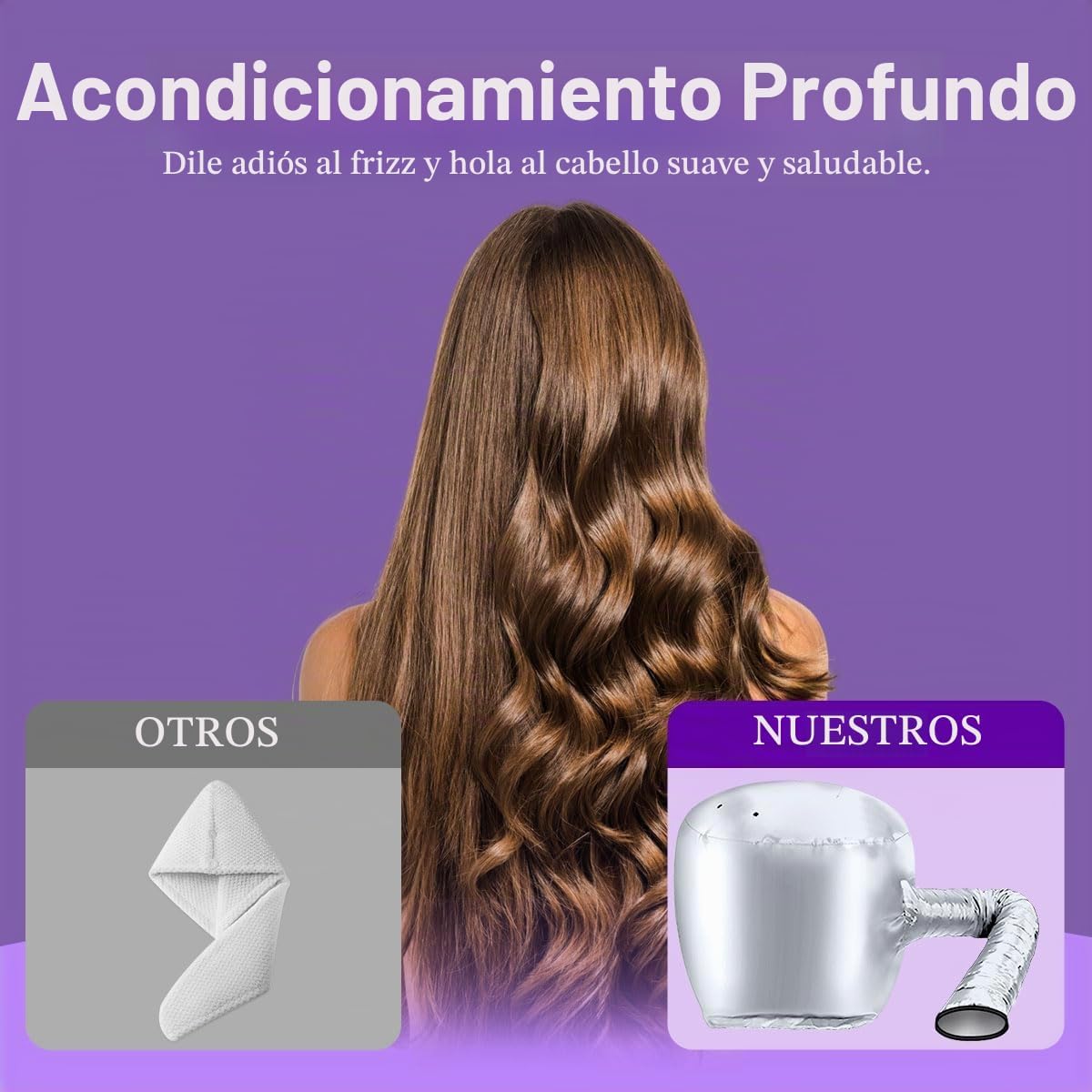 Secador de pelo con capucha, secador de pelo de secado rápido para...