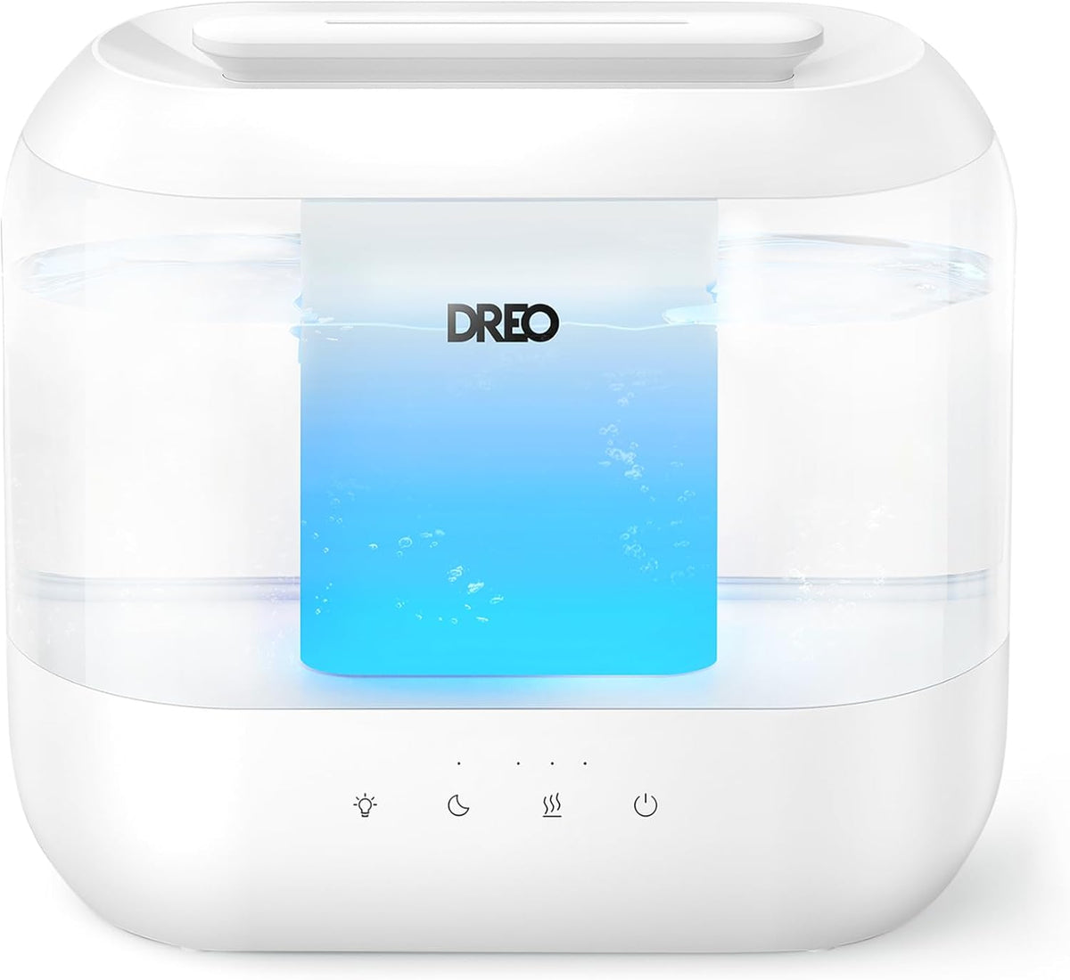 Dreo Humidificadores para dormitorio, llenado superior de 4L para h...