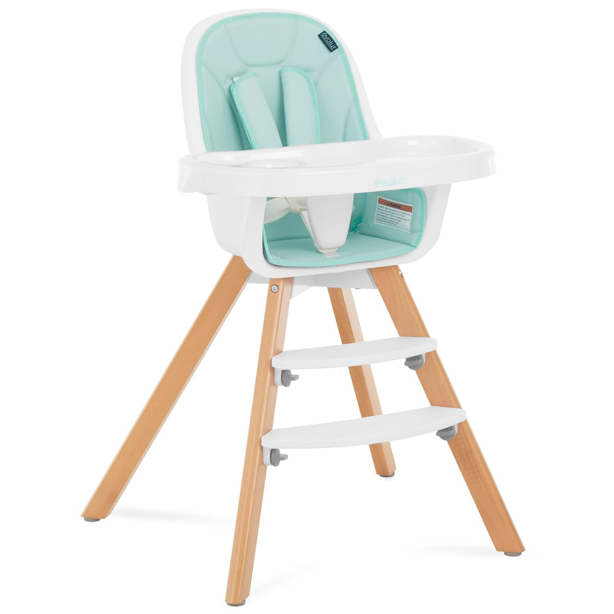 évolur Zoodle - Silla alta 3 en 1 en color menta, silla de alimenta...