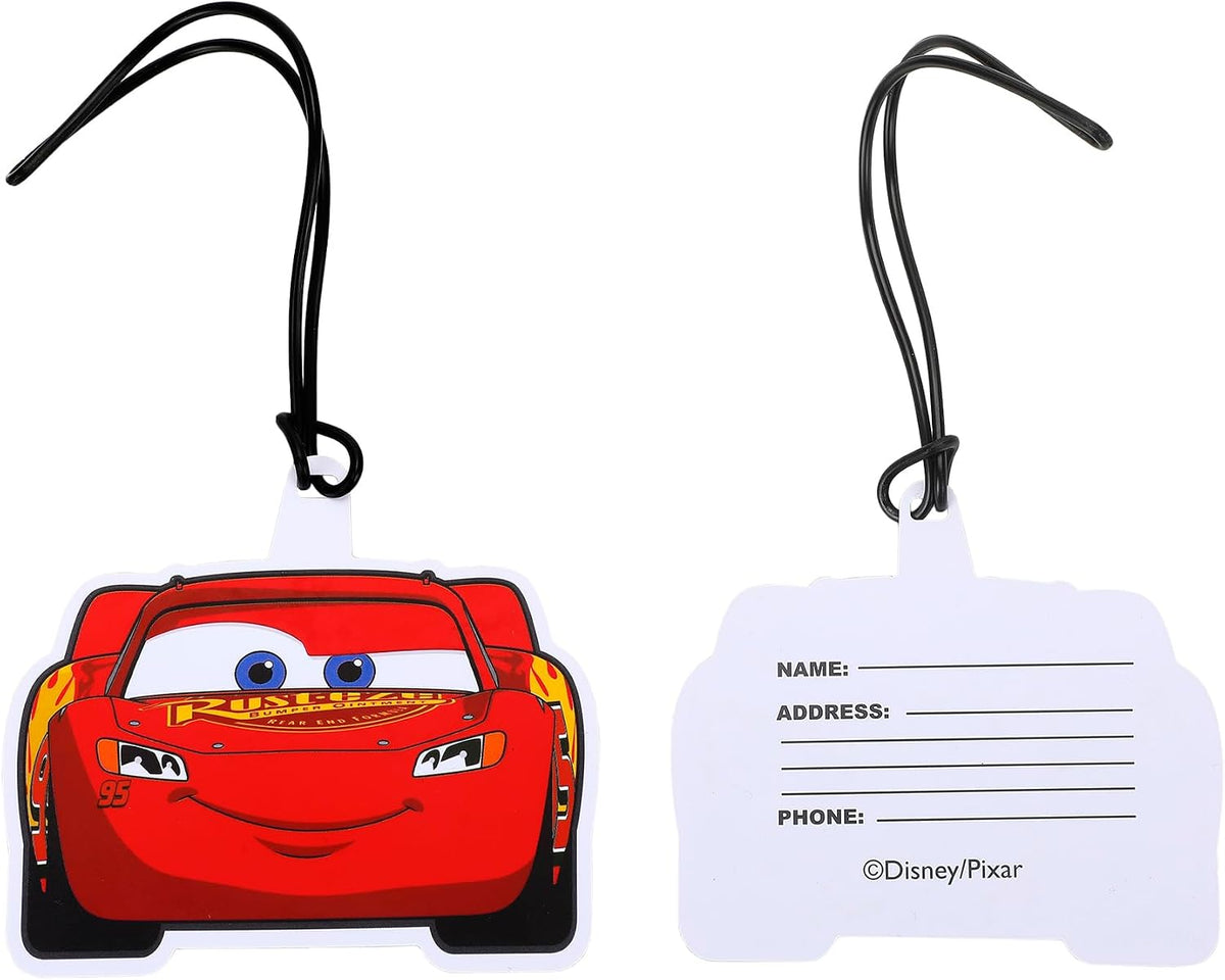 Bioworld Cars Lightning McQueen - Juego de viaje de 4 piezas para n...
