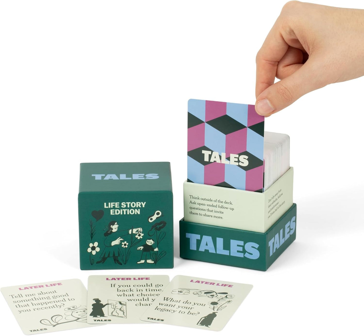 TALES 150 Kit de Entrevista de Historia de Vida, Tarjetas de Conver...