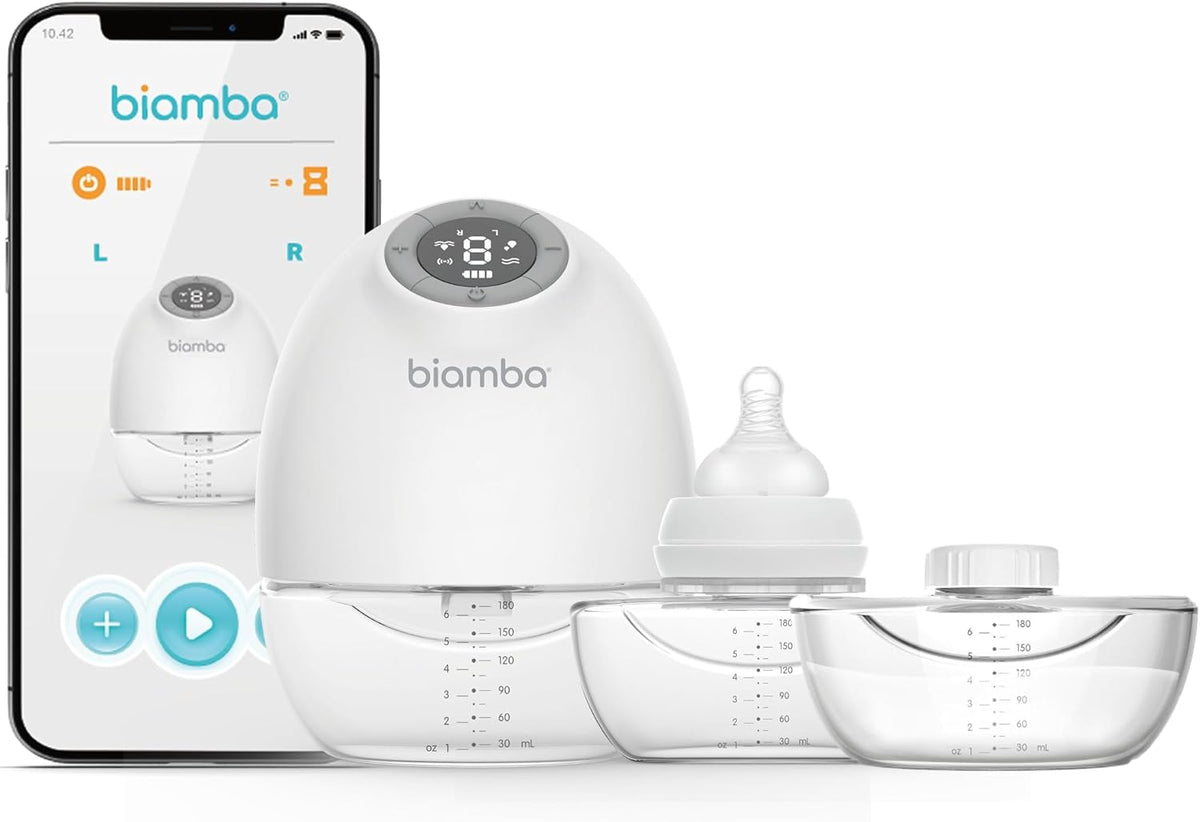 Biamba Pump Pro - Extractor de leche portátil manos libres, bombas...