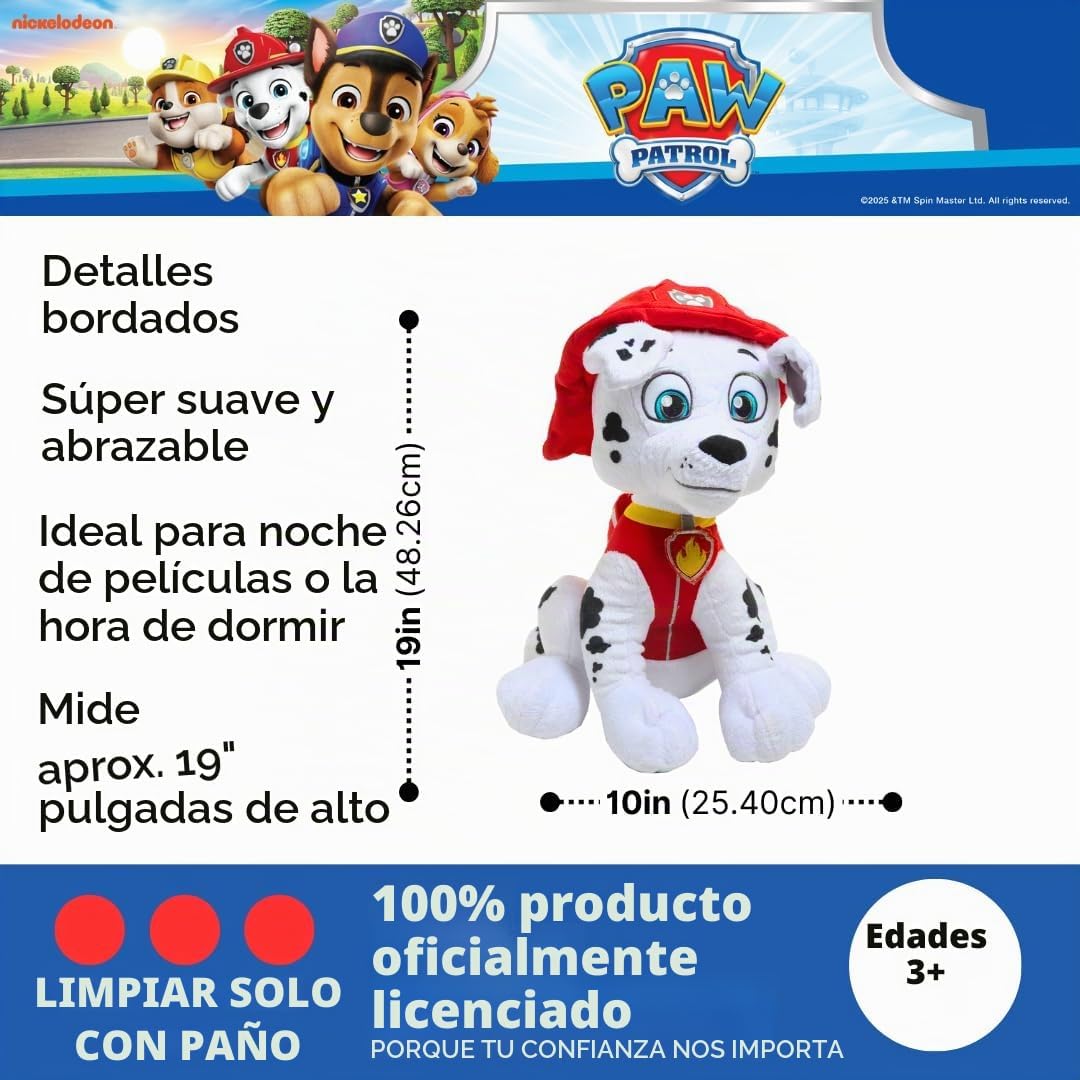 Paw Patrol Marshall Kids Bedding - Almohada de felpa súper suave, t...