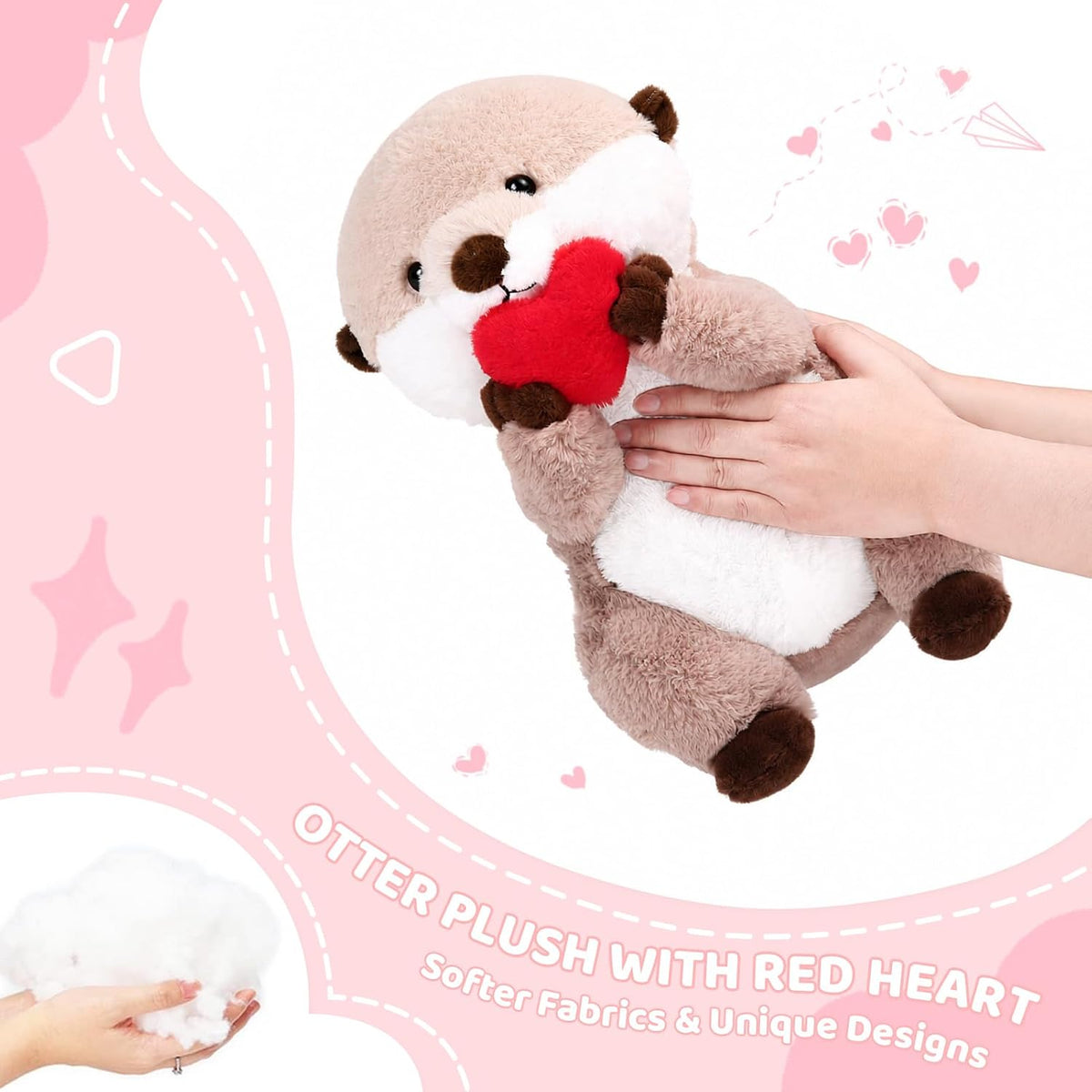 Riuhot Lindos animales de peluche de nutria suave de nutria, regalo...