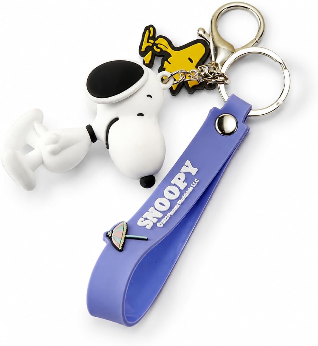 MINISO Snoopy Llavero Colección de Dijes para Bolsa Peanuts Lindo D...