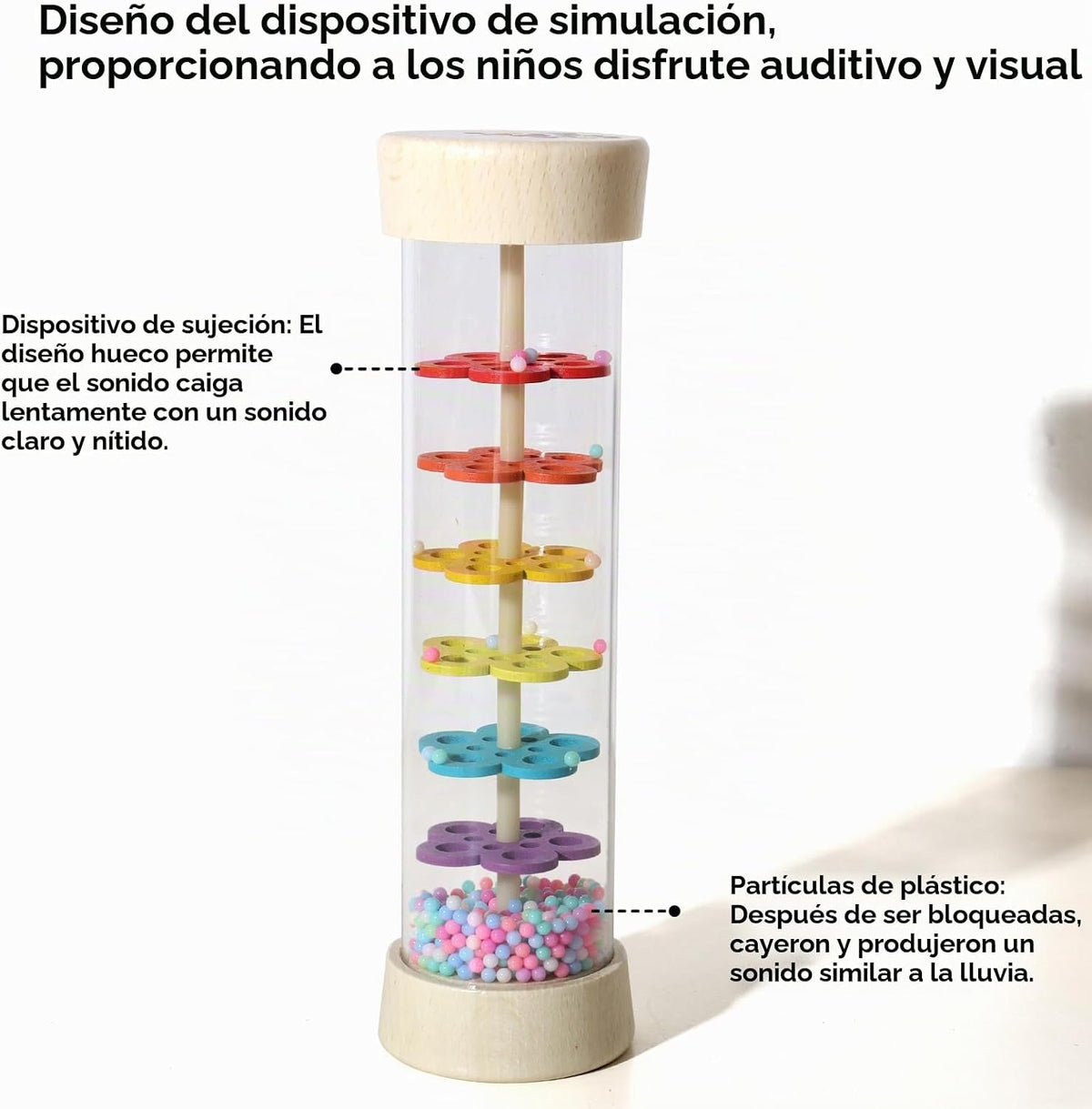 Juguetes Montessori de madera de 7 pulgadas para bebés de 6 a 12 me...