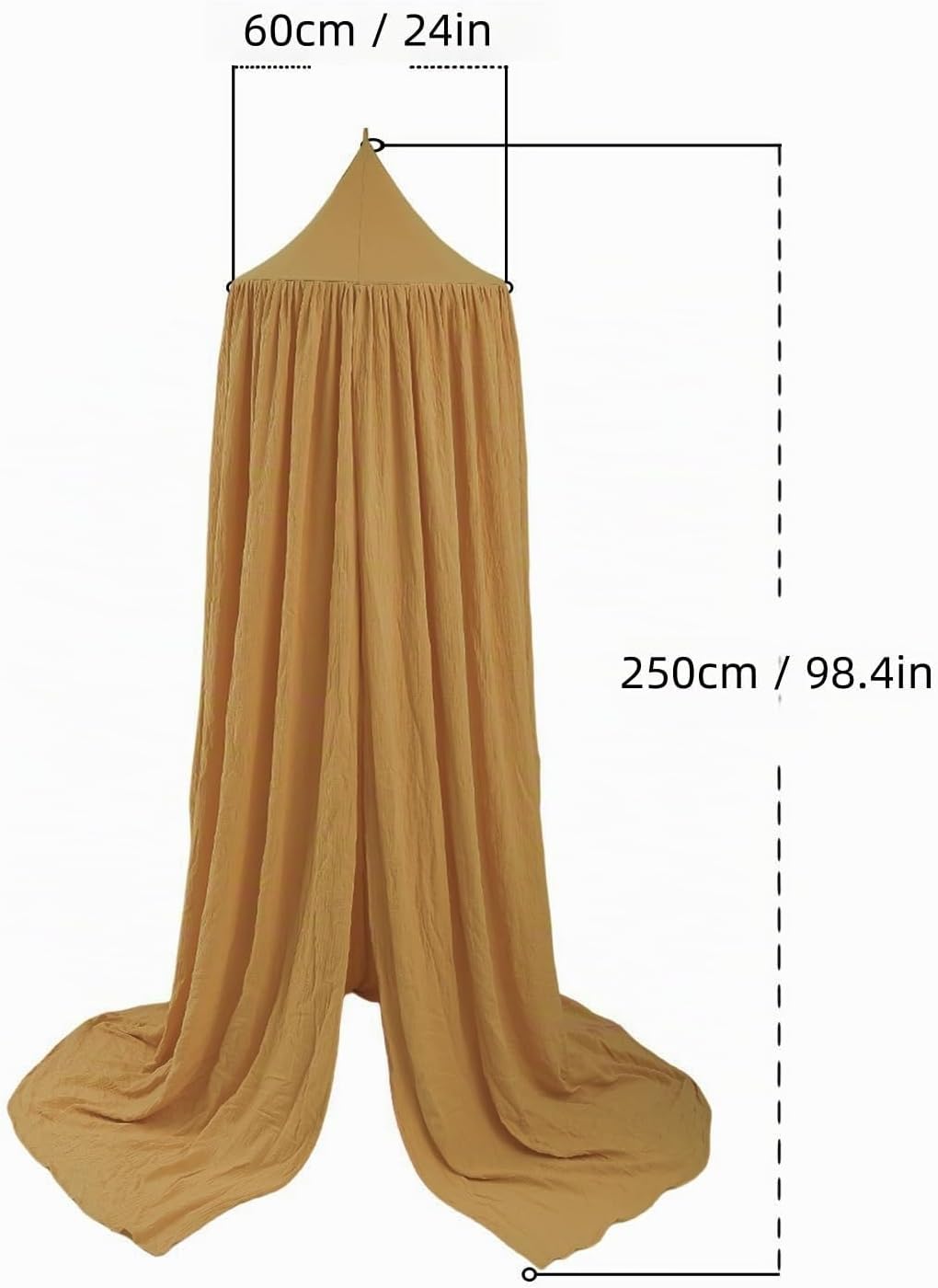 Cortina de cama para niños de algodón, cortina colgante para cuna d...