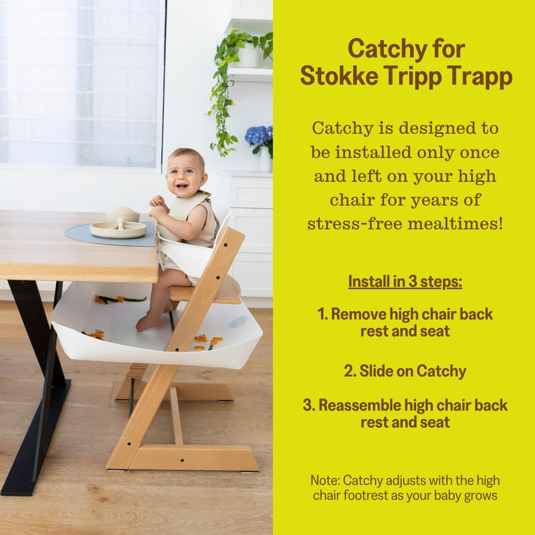 CATCHY - Recogedor de alimentos - Compatible con la silla alta Stok...