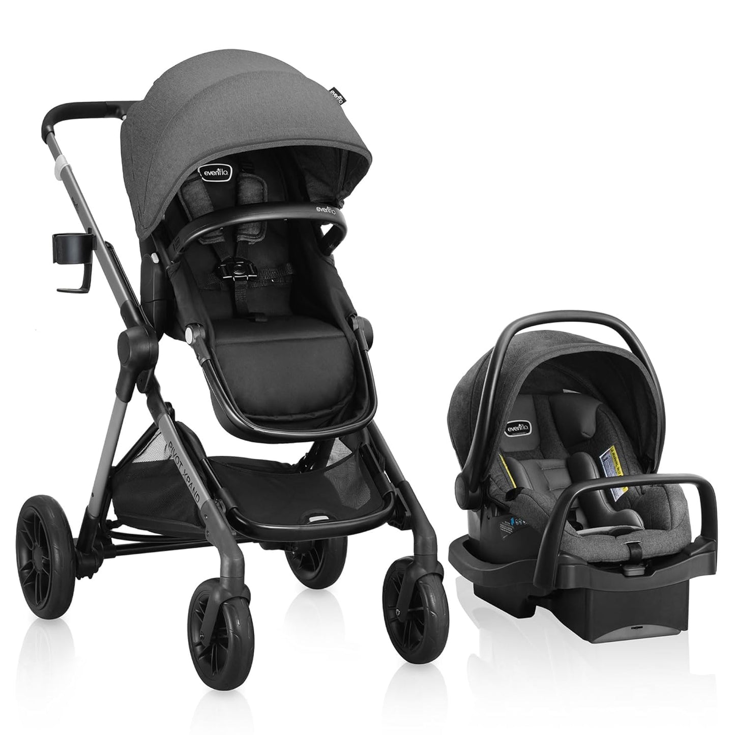 Sistema de viaje modular Evenflo Pivot Xpand con asiento de coche i...