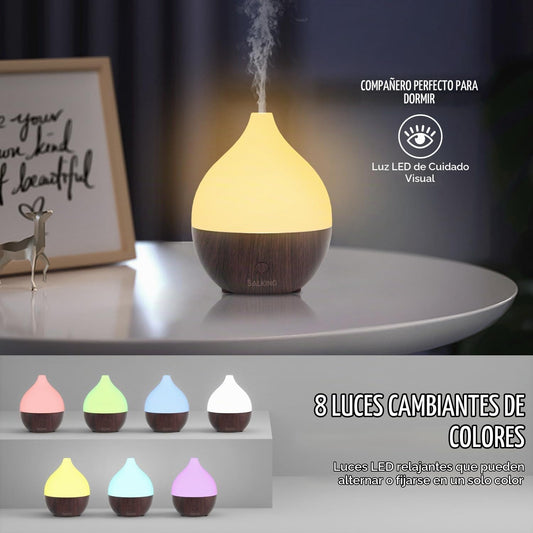 SALKING Difusor de aceite esencial (juego de 2 oscuros), difusor ul...