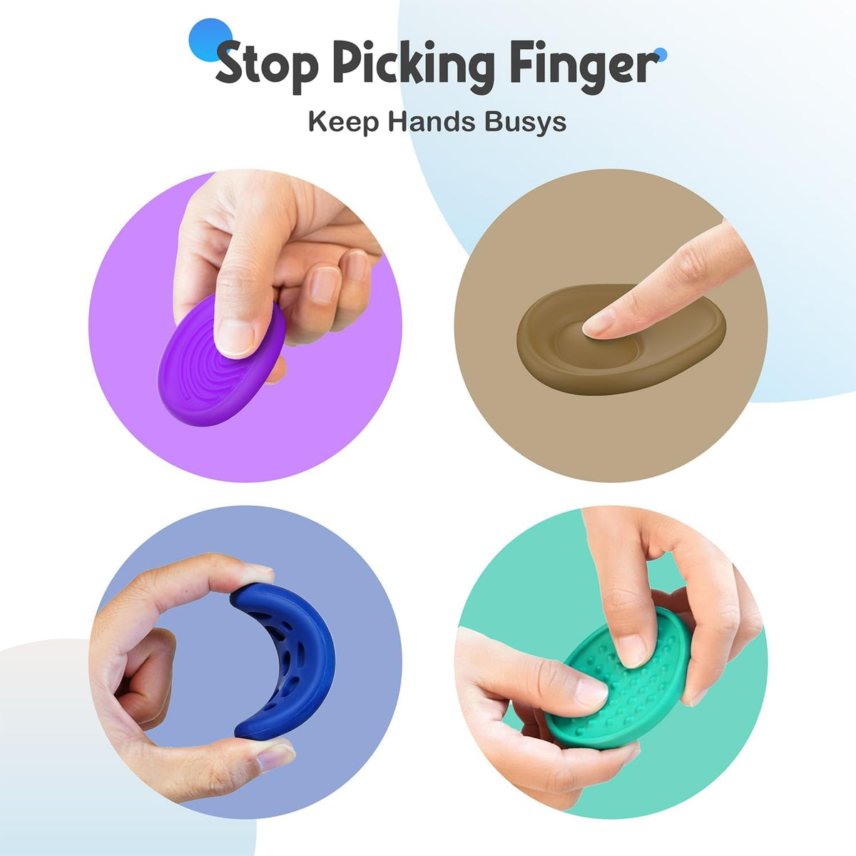 Juguetes Fidget para Adultos Piedra Sensorial: Paquete de 16 Piedra...