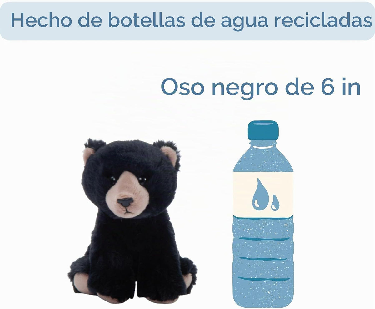 The Petting Zoo Peluche de oso negro, Babiez, regalos para niños, 6...