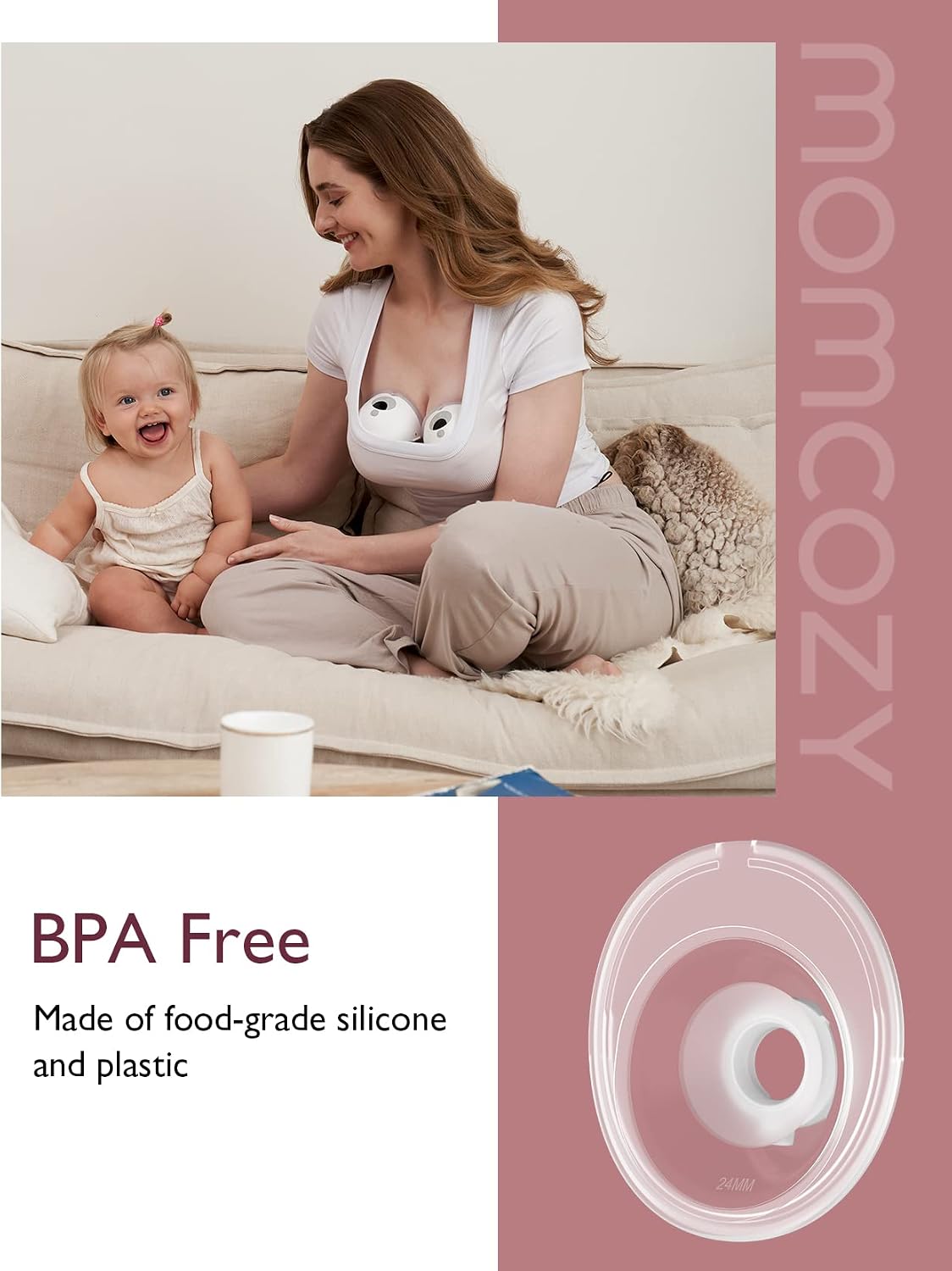 Momcozy M5 - Accesorios de repuesto originales, brida de doble sell...