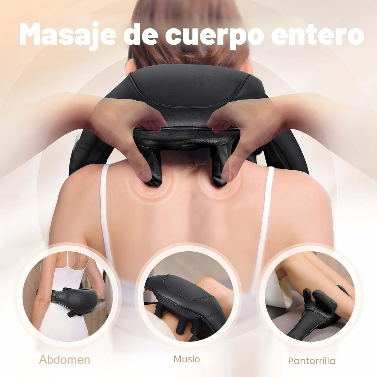 MASGRE Masajeador Shiatsu de espalda y cuello, masajeador de hombro...
