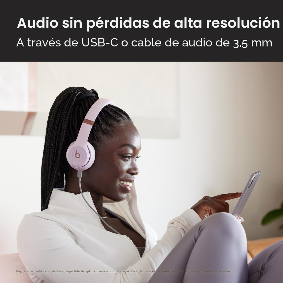 Beats Solo 4 - Auriculares inalámbricos Bluetooth en la oreja, comp...