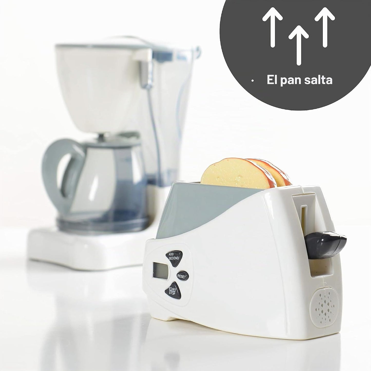 Constructive Playthings Cafetera de Juguete y Tostadora de Juego co...