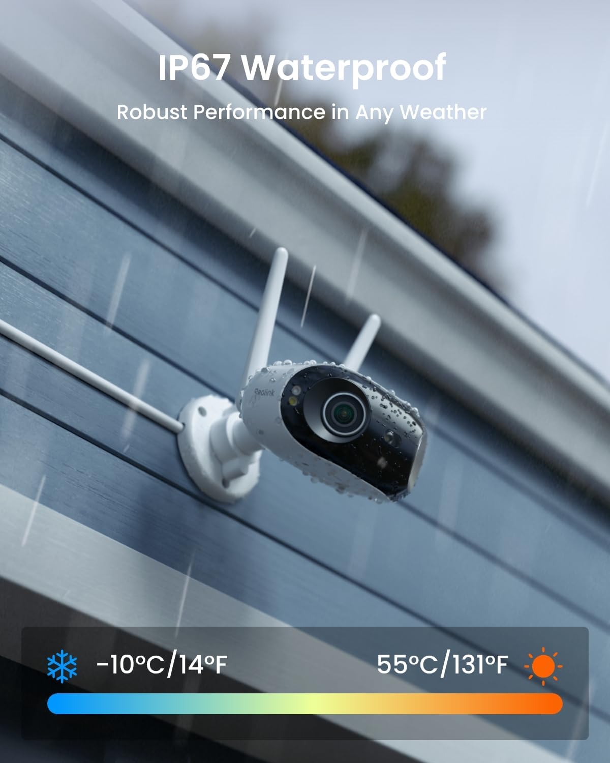 REOLINK Cámara de seguridad panorámica de 180° de 4K 8MP con lente...