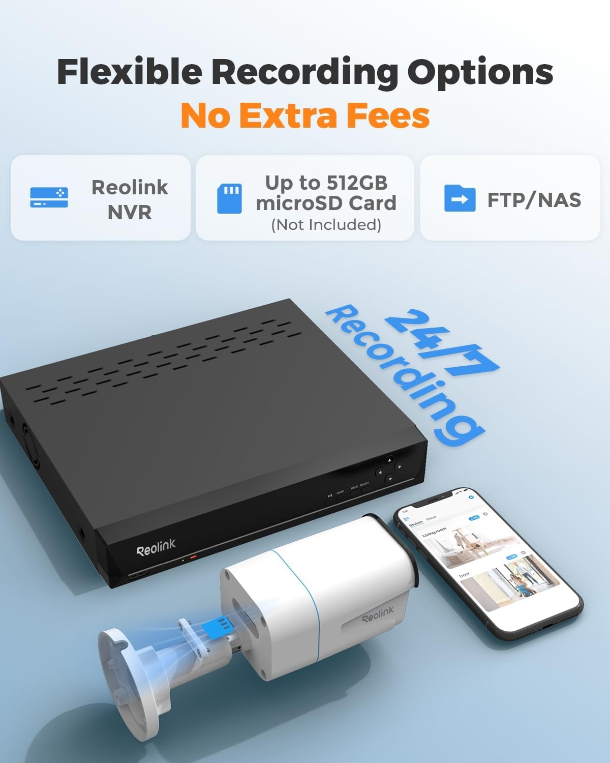 REOLINK Sistema de cámara de seguridad para exteriores 4K, vigilanc...