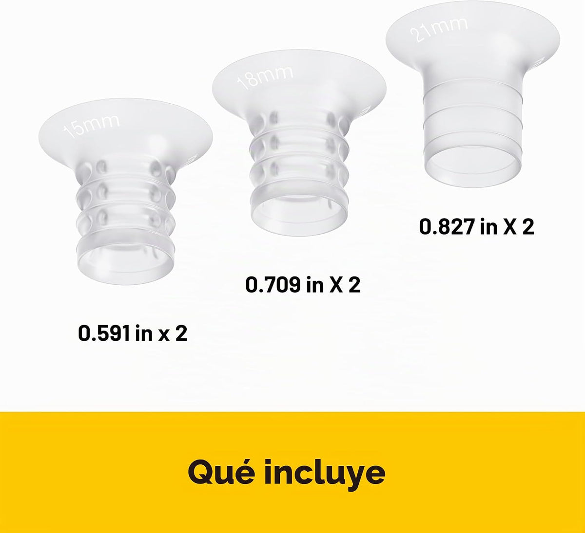 Medela Insertos de escudo de pecho compatibles con brida de 0.591 i...