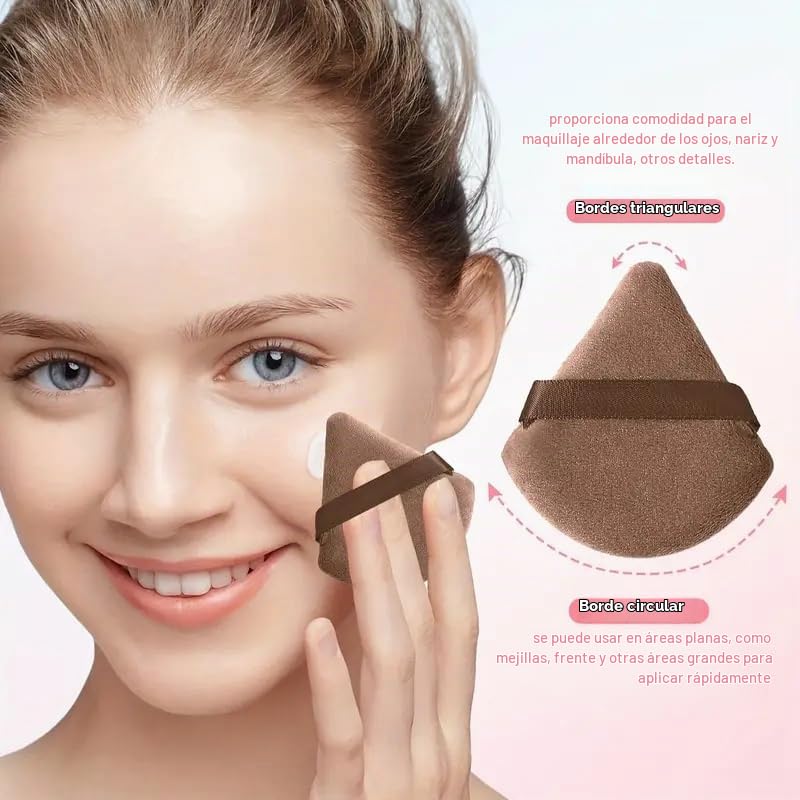 HGHDBT Juego de 44 brochas de maquillaje marrón, kit de maquillaje...
