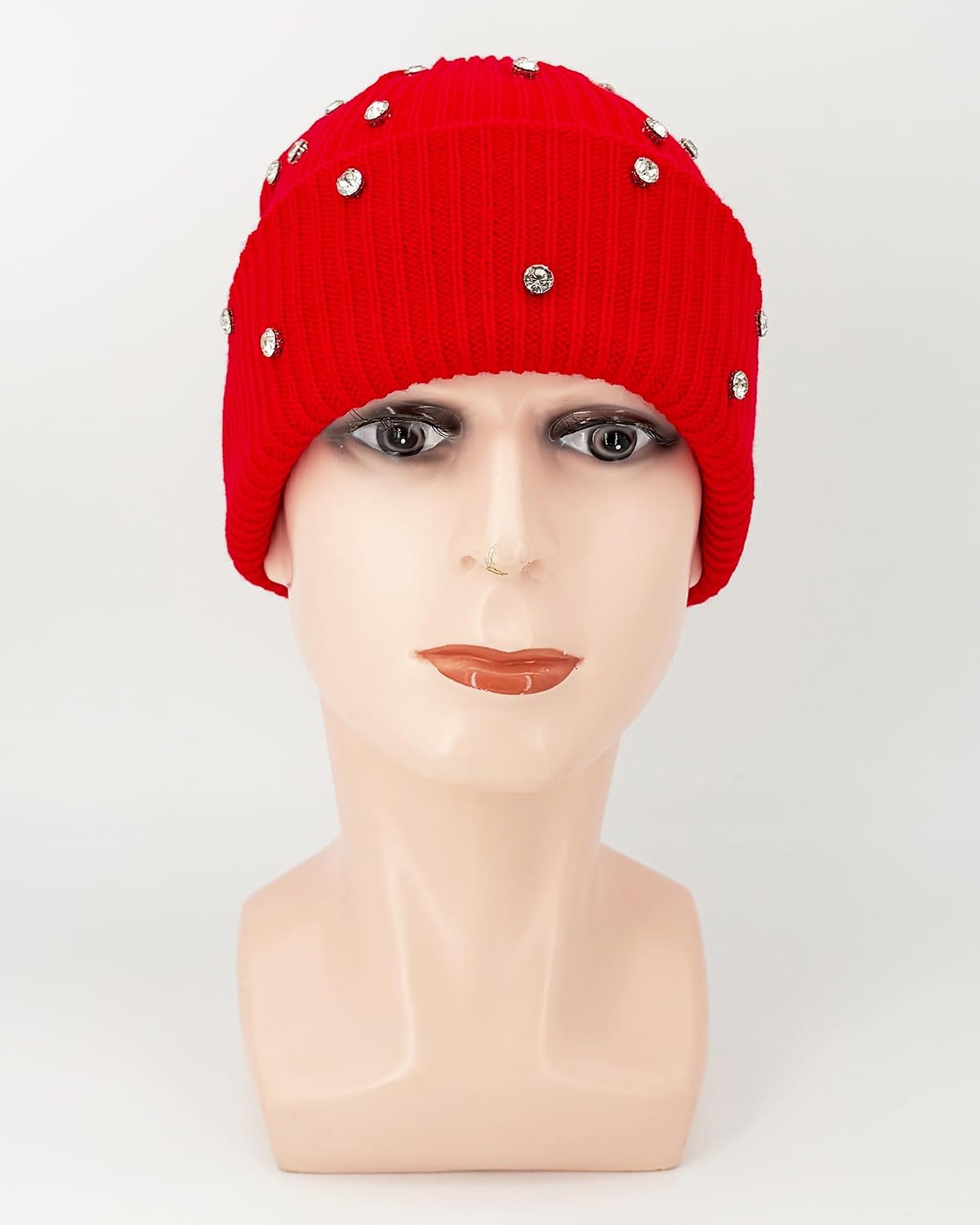 Julpsk Gorro de lujo brillante con diamantes de imitación para el i...