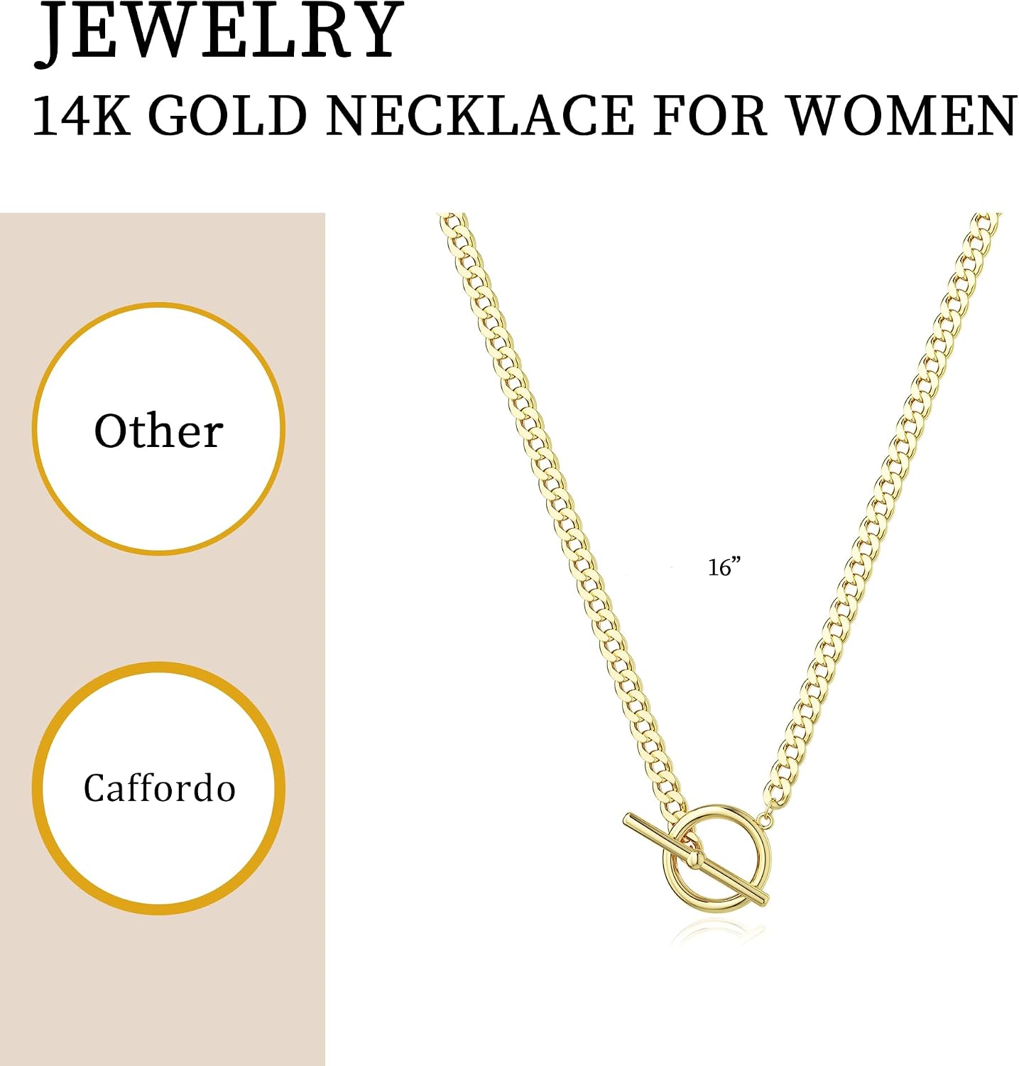 Carffordo - Collares chapados en oro para mujer, delicados collares...