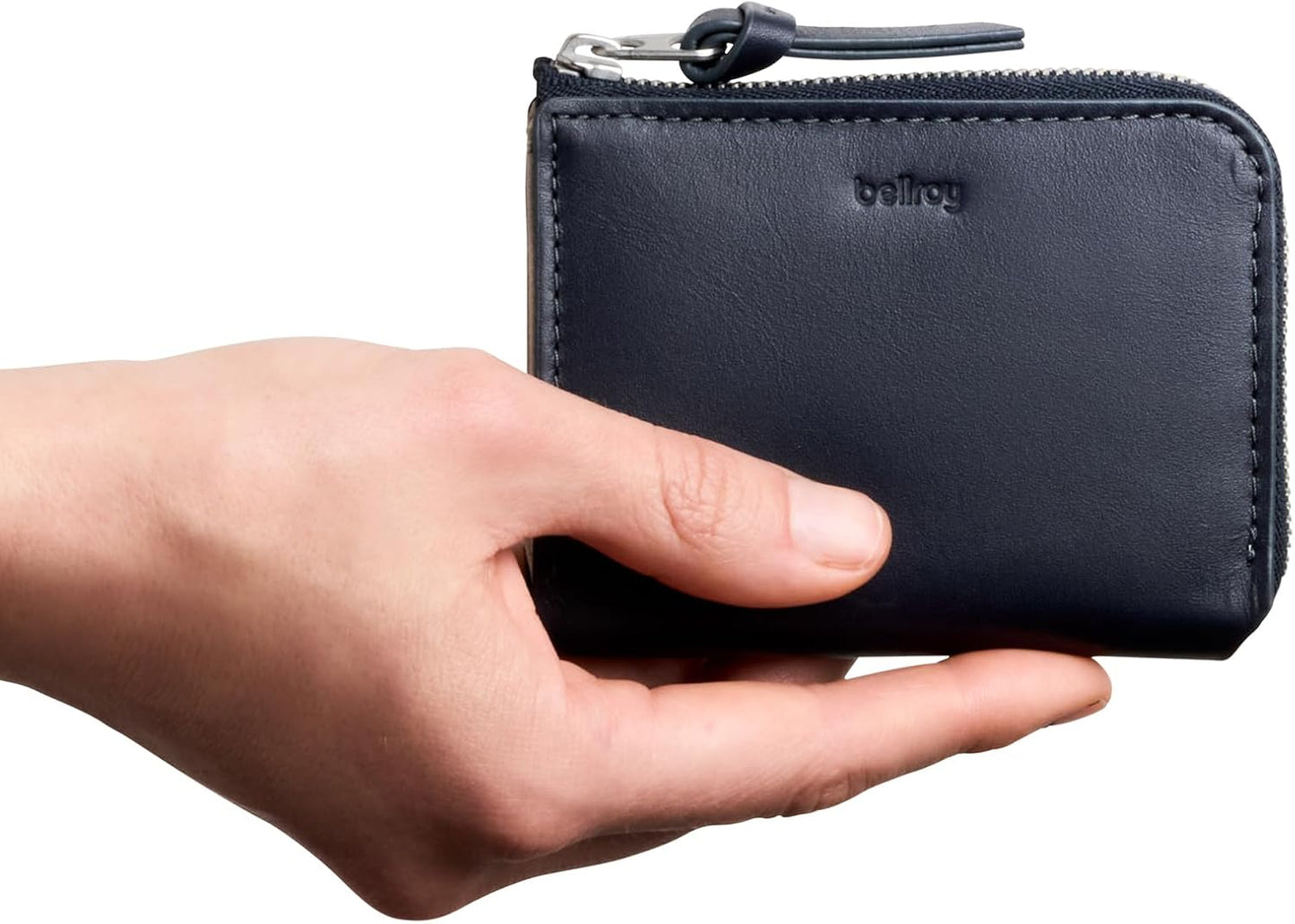 Bellroy L-Pocket, Cartera minimalista con cremallera - Azul marino...