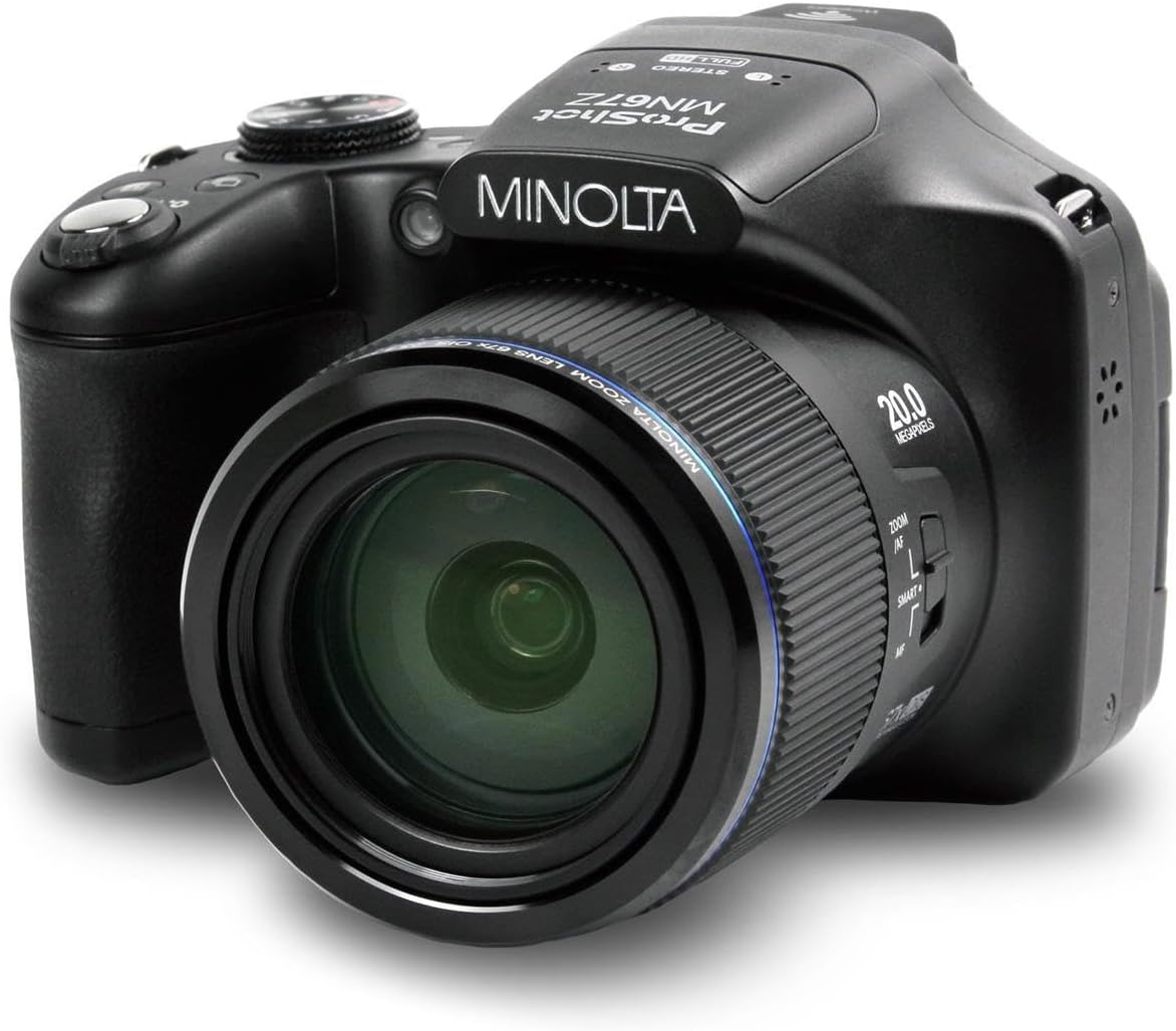 Minolta MN67Z Pro Shot Cámara de 20MP, zoom 67X, vídeo HD 1080p (ne...